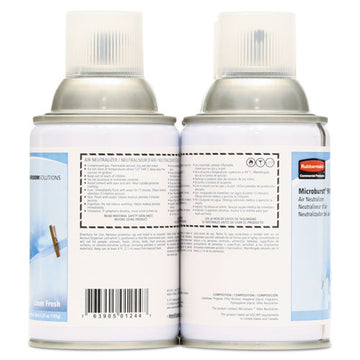Rubbermaid® Commercial Tc Microburst 9000 Air Freshener Refill, Linen Fresh, 5.3 Oz Aerosol Spray, 4-carton freeshipping - TVN Wholesale